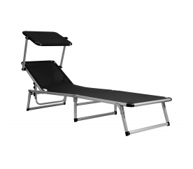 Aga Zahradní polohovací lehátko GARDEN EXCLUSIVE MC372310S Black