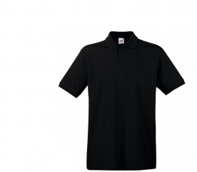 Fruit Of The Loom Tričko PREMIUM POLO Black