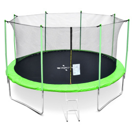 Legoni Trampolína 366 cm Light Green + vnitřní ochranná síť + žebřík