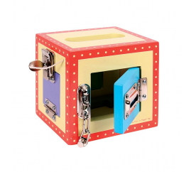 Bigjigs Toys Dřevěná skříňka se zámky