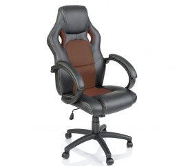 Aga Kancelářské křeslo Racing Black - Brown