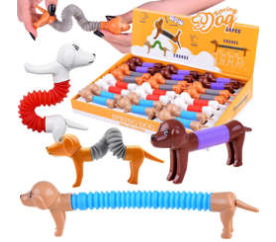 Pop Tube Jezevčík - natahovací pes ZA4464