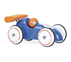 Vilac Závodní auto XL modré s oranžovým křídlem