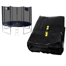 Chiemsee Ochranná síť 430 cm na 8 tyčí Black