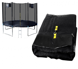 Chiemsee Ochranná síť 430 cm na 8 tyčí Black