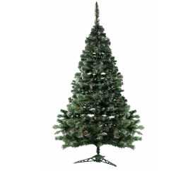 Aga Vánoční stromeček 220 cm s šiškami