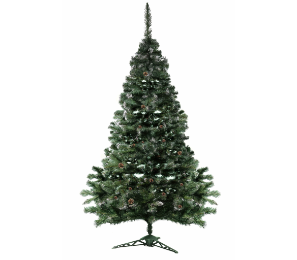 Aga Vánoční stromeček 220 cm s šiškami