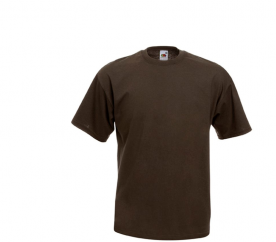 Fruit Of The Loom Tričko VALUEWEIGHT T Chocolate
