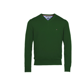 Tommy Hilfiger Svetr PIMA Dark Green