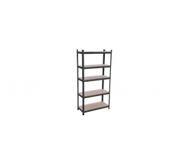 Kynast Kovový regál 180x90x40 cm 5 polic Antracit