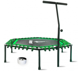 Aga Smart FITNESS Trampolína 130 cm Green + madlo