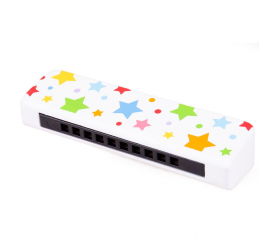 Bigjigs Toys Dřevěná harmonika hvězdičky 1 ks