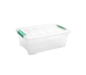 Doloni Úložný box s víkem 42x27x16 Transparentní