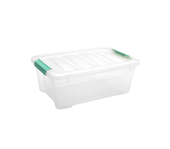 Doloni Úložný box s víkem 42x27x16 Transparentní