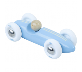 Vilac Dřevěné auto mini Grand prix vintage světle modré