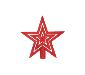 Aga Vánoční hvězda na stromeček Červená