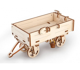 Ugears 3D dřevěné mechanické puzzle Vlečka k traktoru