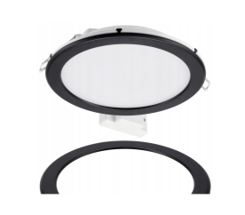 Kulaté zapuštěné svítidlo Philips 12W 1200lm 4000K + černý rám