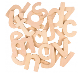 Bigjigs Toys Dřevěná abeceda malá písmena