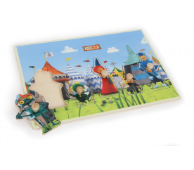 Small Foot Dřevěné puzzle rytíř Rust