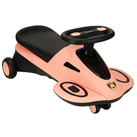 Gravity ride svítící LED kolečka s hudbou hrající koloběžka 74cm růžová/černá max. 100kg