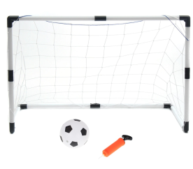 Aga Dětské Fotbalové branky 2v1 (2ks-125x60x92cm/1ks-233x150x92cm) + míč + pumpa