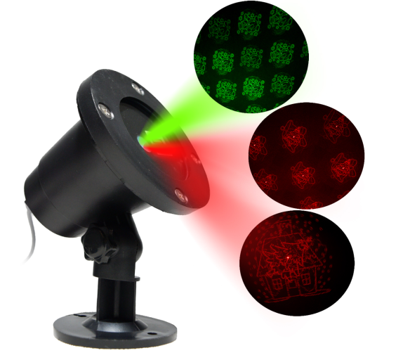 Aga Vánoční laserový dekorativní projektor Zelená/červená - 2DAZ718  - 2.JAKOST