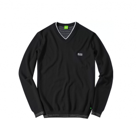 Hugo Boss Svetr V-NECK Black
