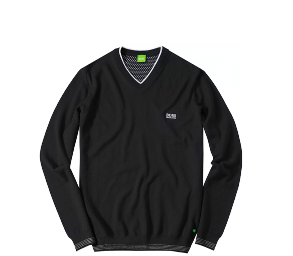 Hugo Boss Svetr V-NECK Black