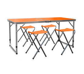 Aga Kempingový skládací set Oranžový