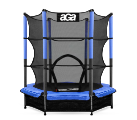 Aga Dětská trampolína 140 cm Tmavě modrá + ochranná síť
