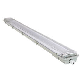 Svítidlo pro LED trubice mini plate - T8 - 2x120cm - 230V - IP65