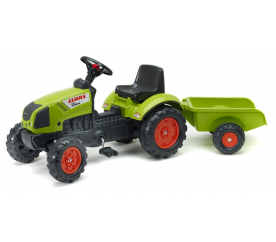 Traktor Claas Arion 410 s valníkem zelený