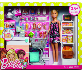 Barbie supermarket herní set