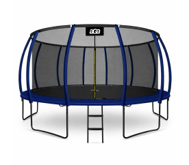 Aga SPORT EXCLUSIVE Trampolína 500 cm Tmavě modrá + ochranná síť + žebřík