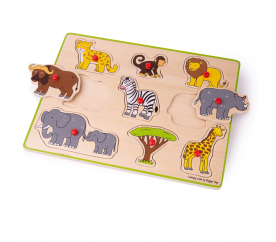 Bigjigs Toys Vkládací puzzle safari