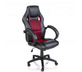 Tresko Herní židle Racing Black - Burgundy