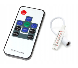 RGB kontroler RF K11 s ovladačem pro LED pásky 12A 144W