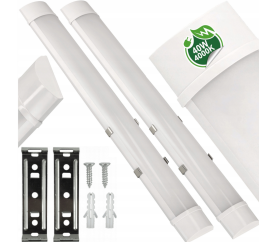2x Přisazené LED stropní svítidlo 120cm - 230V - 40W - IP20 - neutrální bílá