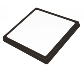 Přisazený LED panel 12W černý - neutrální bílá