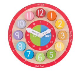 Bigjigs Toys Edukativní hodiny anglické