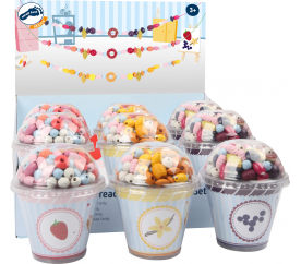 Small Foot Dřevěné korálky Candy 1ks žlutá