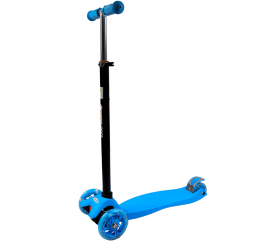 Bobo-San Dětská třikolová koloběžka s LED kolečky Blue