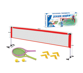 Síť se dvěma pálkami na soft tenis