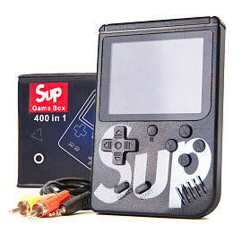 Aga Přenosná konzole Game Box 400 her černá