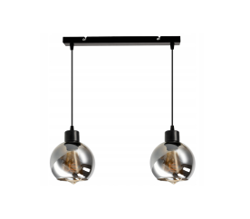 LED stropní lampa 2x E27 - kouřová