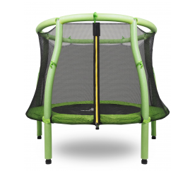 Aga Dětská trampolína 116 cm Světle zelená + ochranná síť