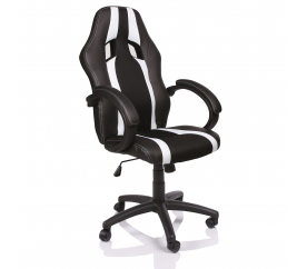 Tresko Herní židle Racing RS025 Black - White