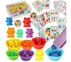 Aga Montessori hra - Spočítej medvídky - 44 dílů