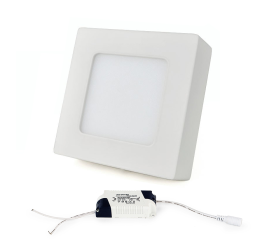 LED panel ČTVERCOVÝ BRGD0124 120x120x20mm přisazený - 6W - 230V - 390Lm -  neutrální